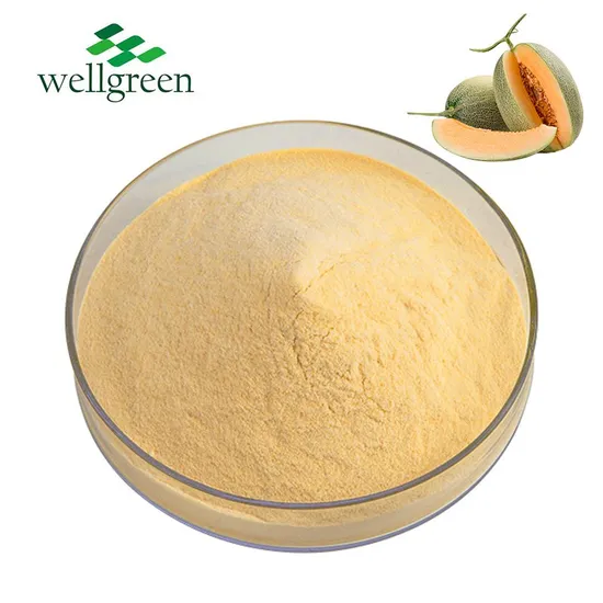 China Fruit Vegetable Powder Factory Supply Water Soluble Juice Green Melon Cantaloupe Powder 